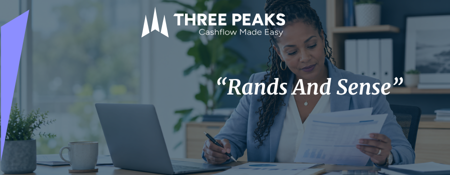 South African business owner reviewing invoices for accounts receivable management