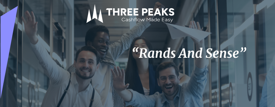 Three Peaks team celebrating — Rands And Sense on service excellence